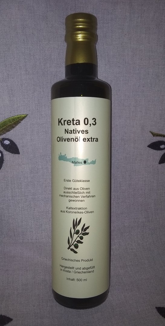 Kreta 0,3 olive oil  500 ml bottle